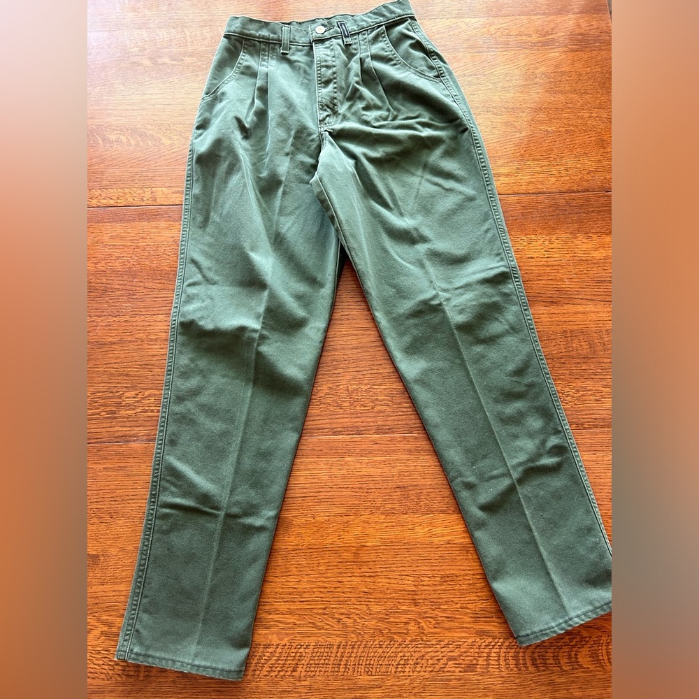 Vintage Rocky Mountain army green mom jeans